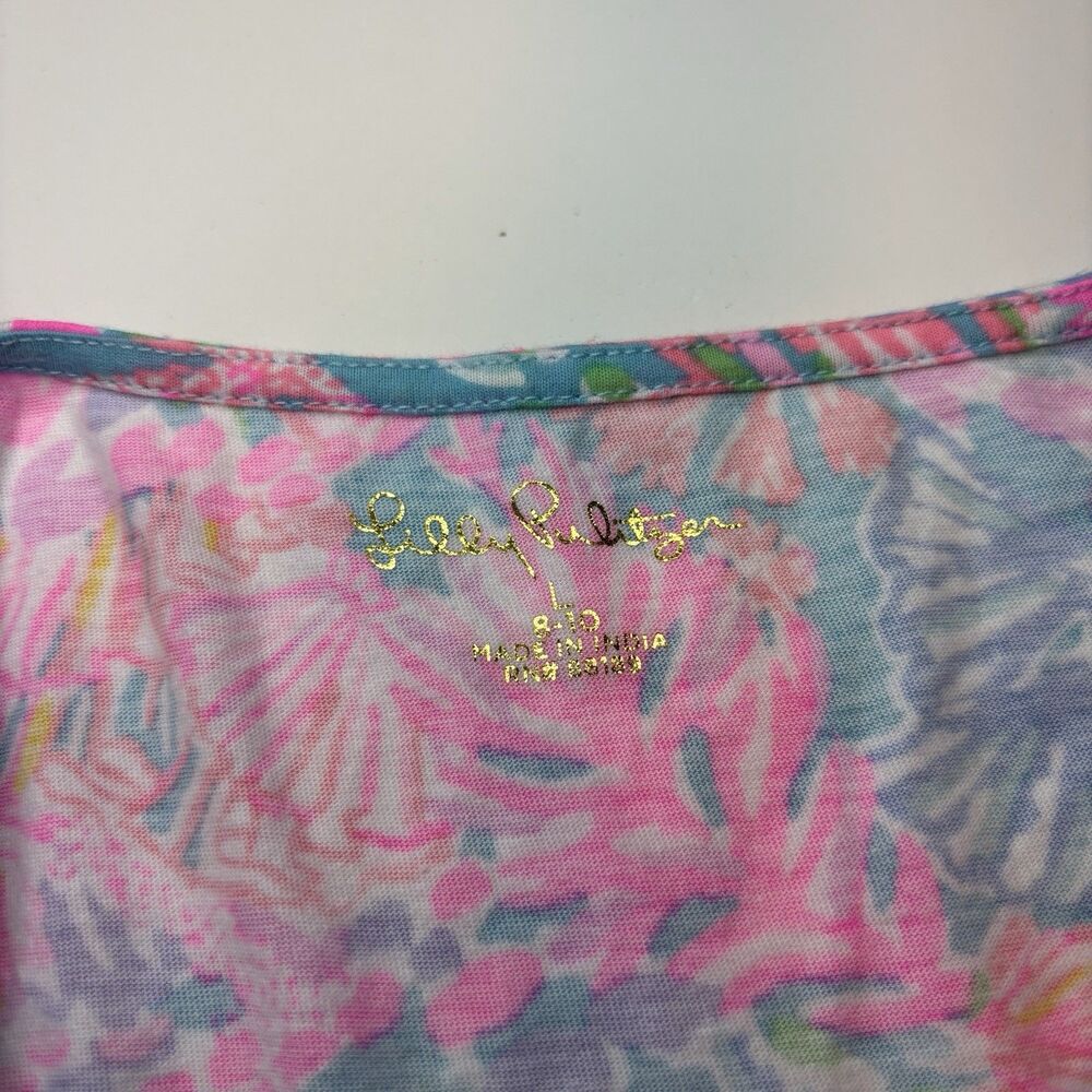 Lilly Pulitzer Geanna Swing Dress Splendor in the sand Youth Girls Large (8-10) - Picture 5 of 5